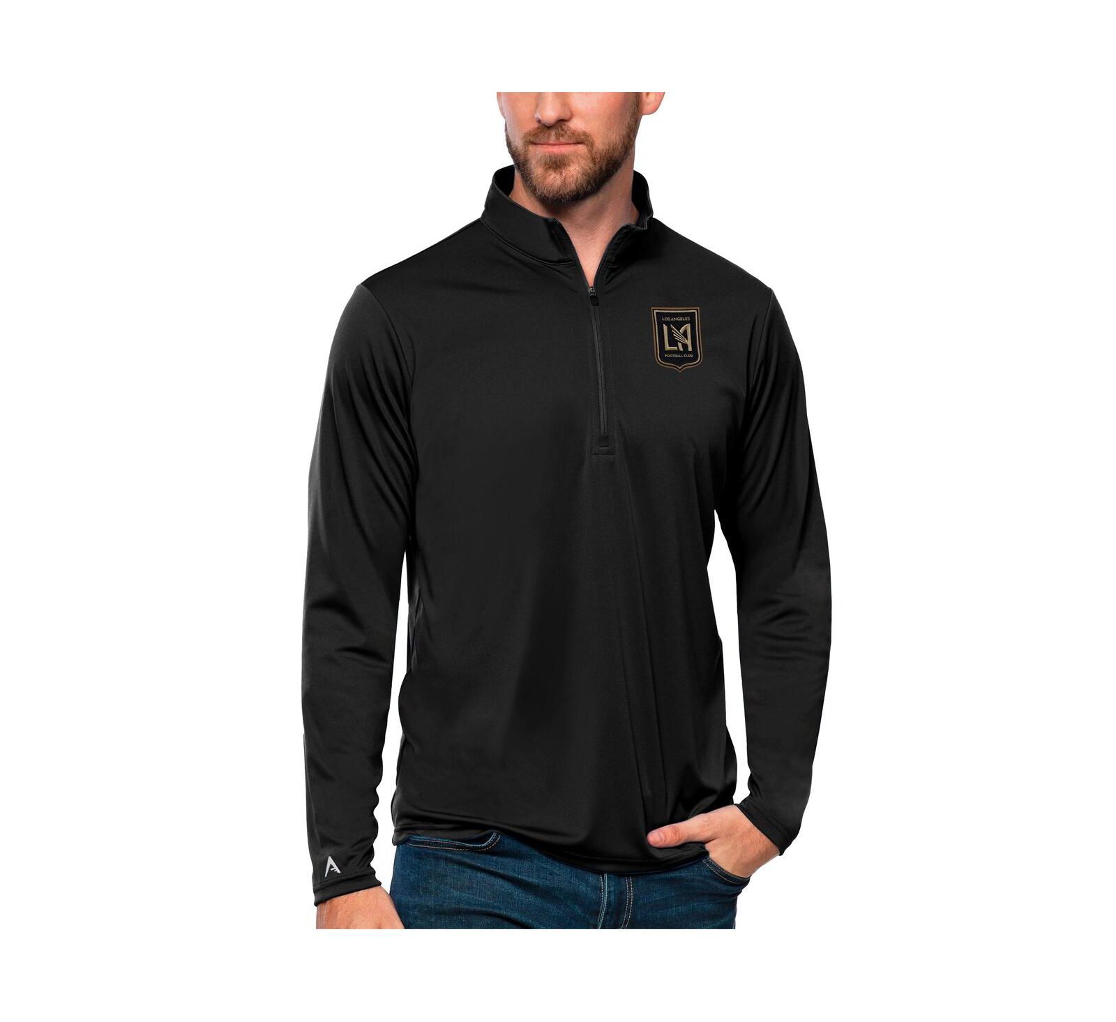 Мужской джемпер Antigua Black LAFC Tribute Quarter-Zip