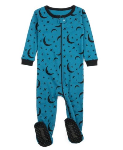 Moon & stars teal blue