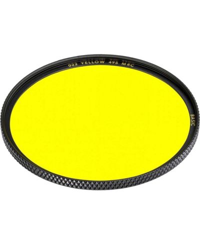 B + W 52mm Basic 022M MRC Yellow 495 Filter for 52mm Lenses