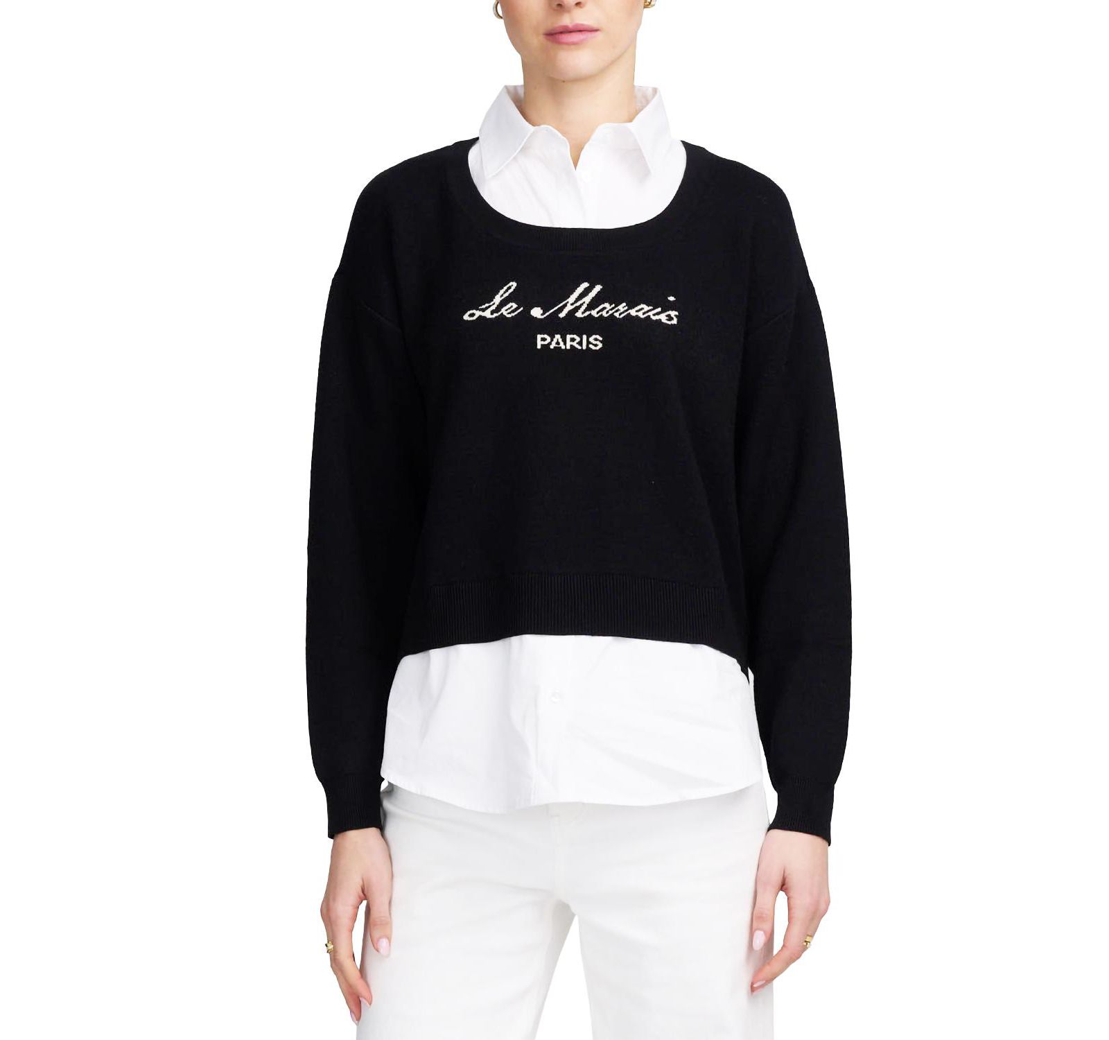 ELLE Collection Women's Le Marais Twofer Sweater