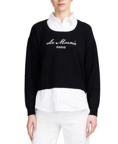 ELLE Collection Women's Le Marais Twofer Sweater
