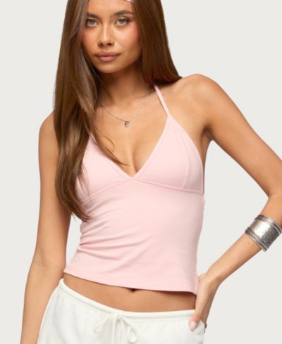 Женский топ Edikted Noriah V Neck Halter
