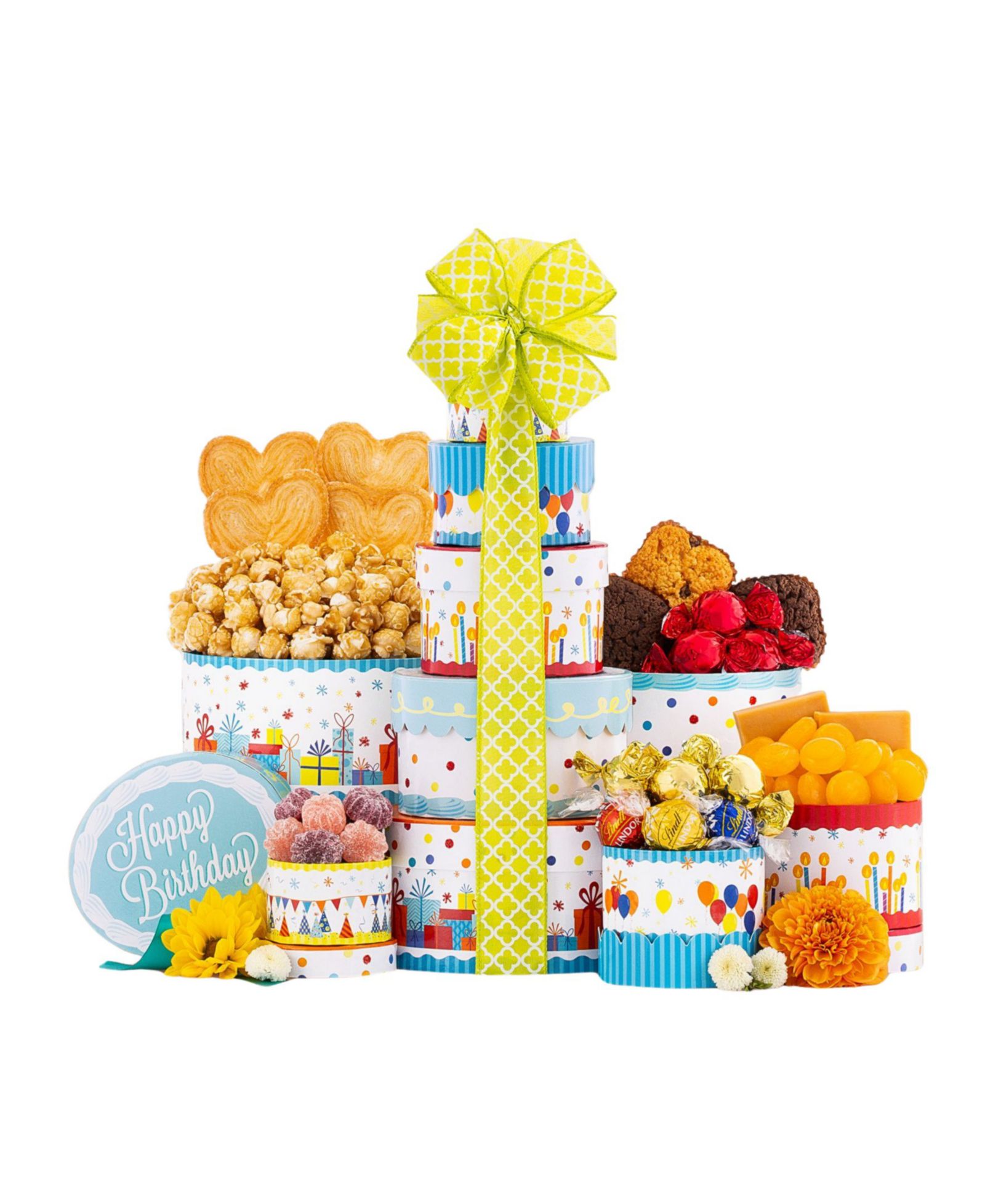 Wine Country Gift Baskets Lindt Chocolate Gift Tower, 15-Piece