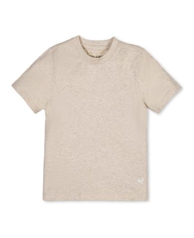 Hope & Henry детская футболка Henley с коротким рукавом из органического хлопка