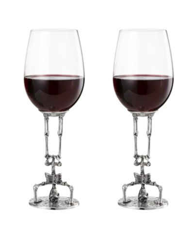 Набор винных бокалов The Wine Savant Upside Down Skeleton, 2 шт.