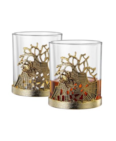 Набор бокалов для виски The Wine Savant Gold Spider, 2 шт.