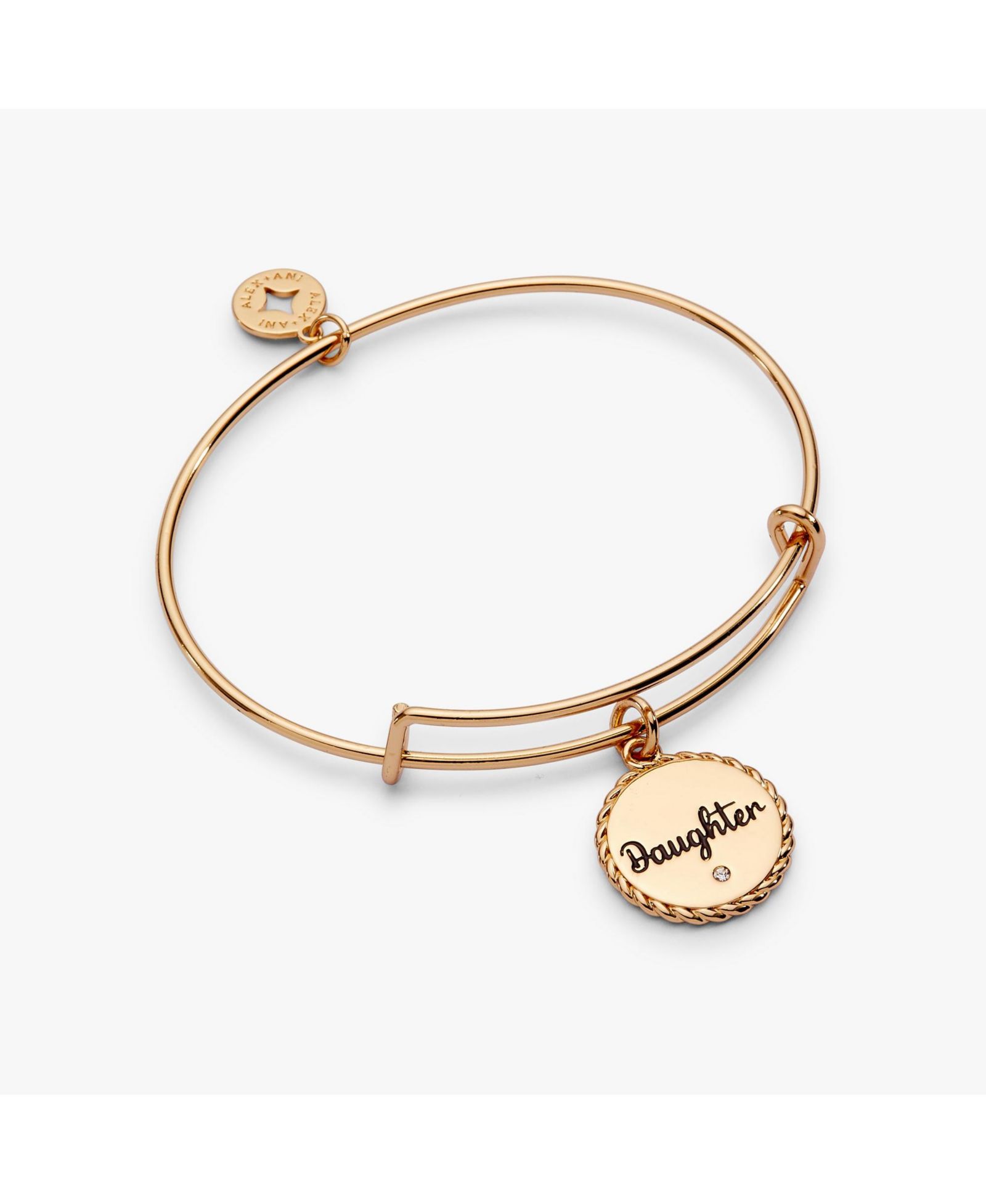 Браслет Alex and Ani Daughter 'The Most Precious Gift Of My Life' Charm Bangle
