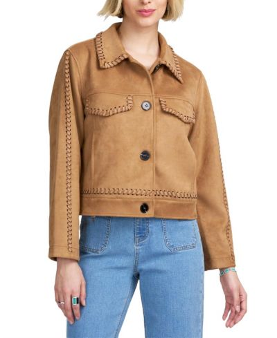 Женская куртка ELLE Collection из искусственной замши