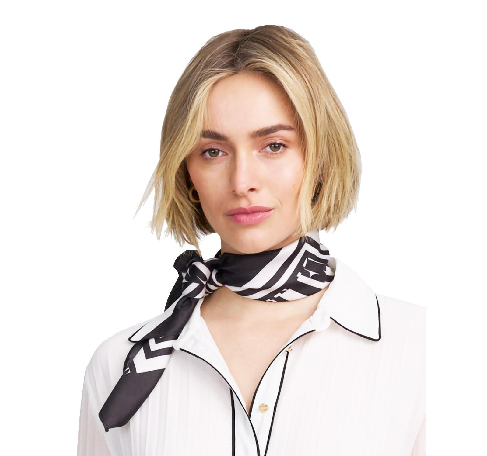 ELLE Collection Women's Printed Satin Scarf