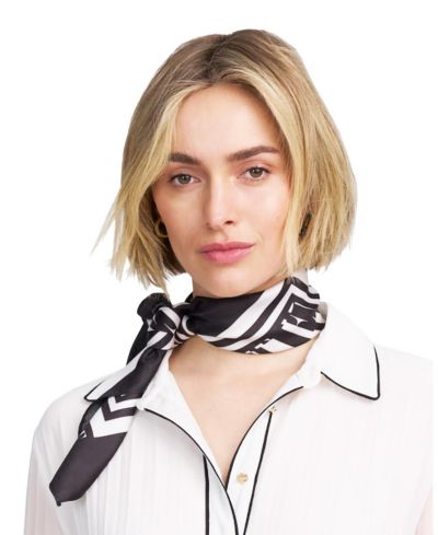 ELLE Collection Women's Printed Satin Scarf