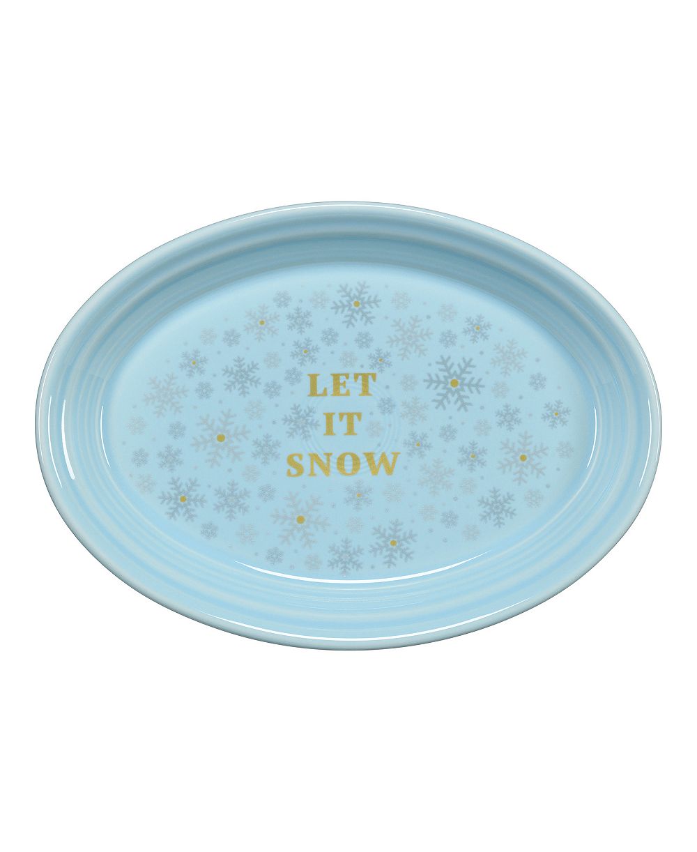 Большое блюдо Fiesta Sky Snowflakes Let it Snow, эксклюзивно для Macy's