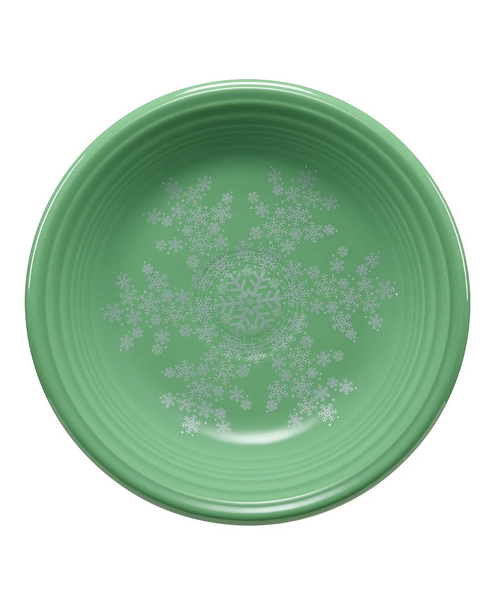 Fiesta классическая салатная тарелка Meadow Snowflakes с ободком, эксклюзивно в Macy's