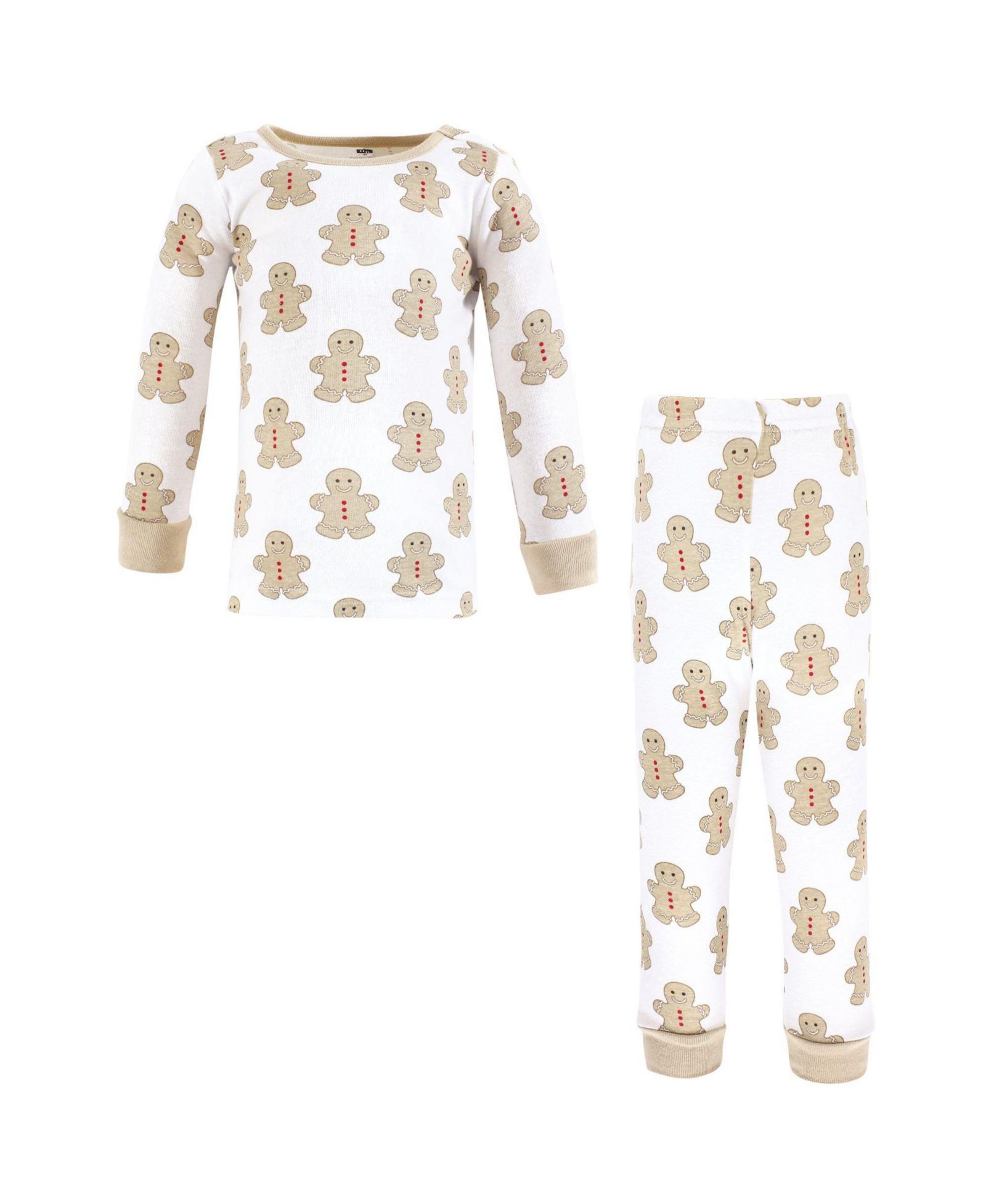 Hudson Baby Toddler Boys Hudson Cotton Pajama Set, Gingerbread