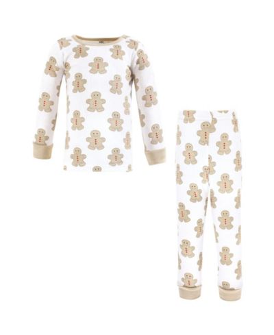 Hudson Baby Toddler Boys Hudson Cotton Pajama Set, Gingerbread