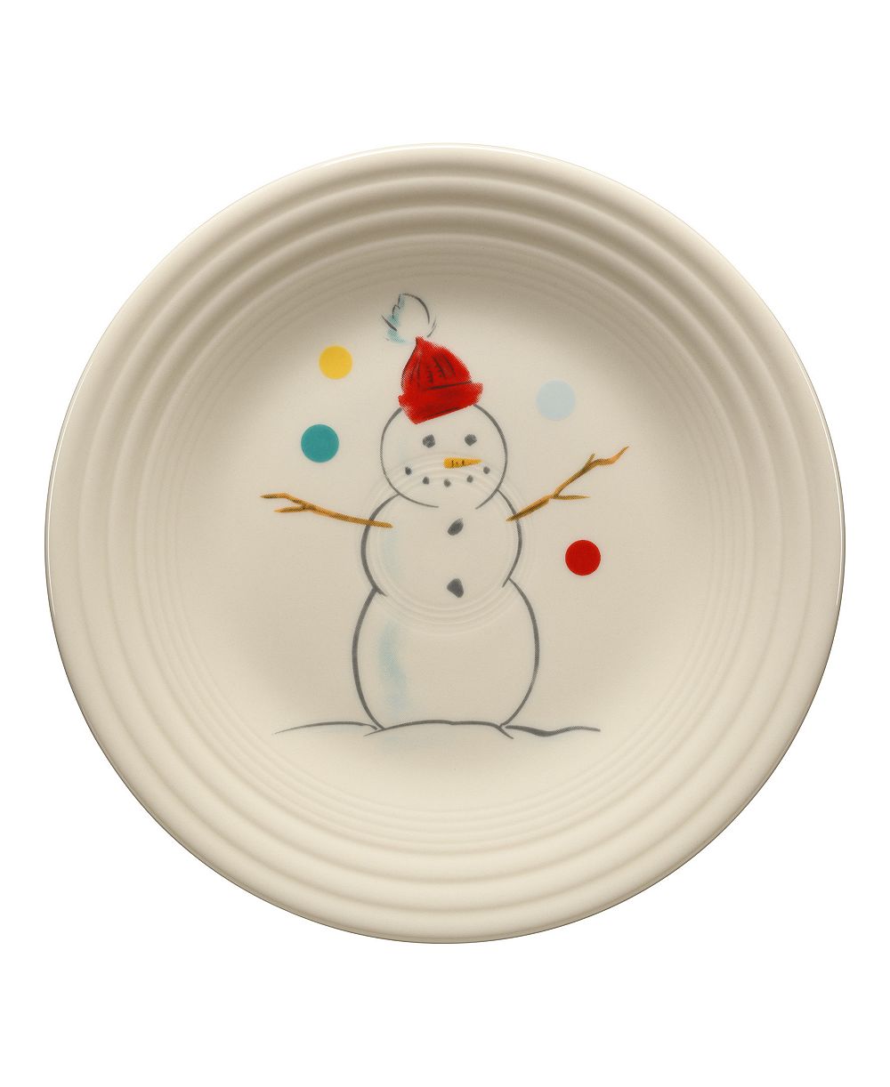 Fiesta Обеденная тарелка Jolly Christmas Snowman Classic Rim