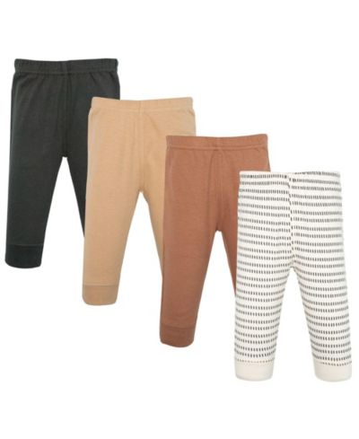 Брюки и легинсы Hudson Baby Toddler Boys Hudson 4piece Cotton Pants and Leggings, Modern Neutral Strip