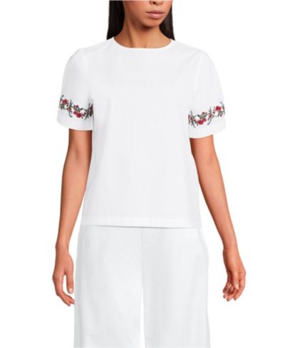 Футболка Lands' End Women's Poplin Eyelet