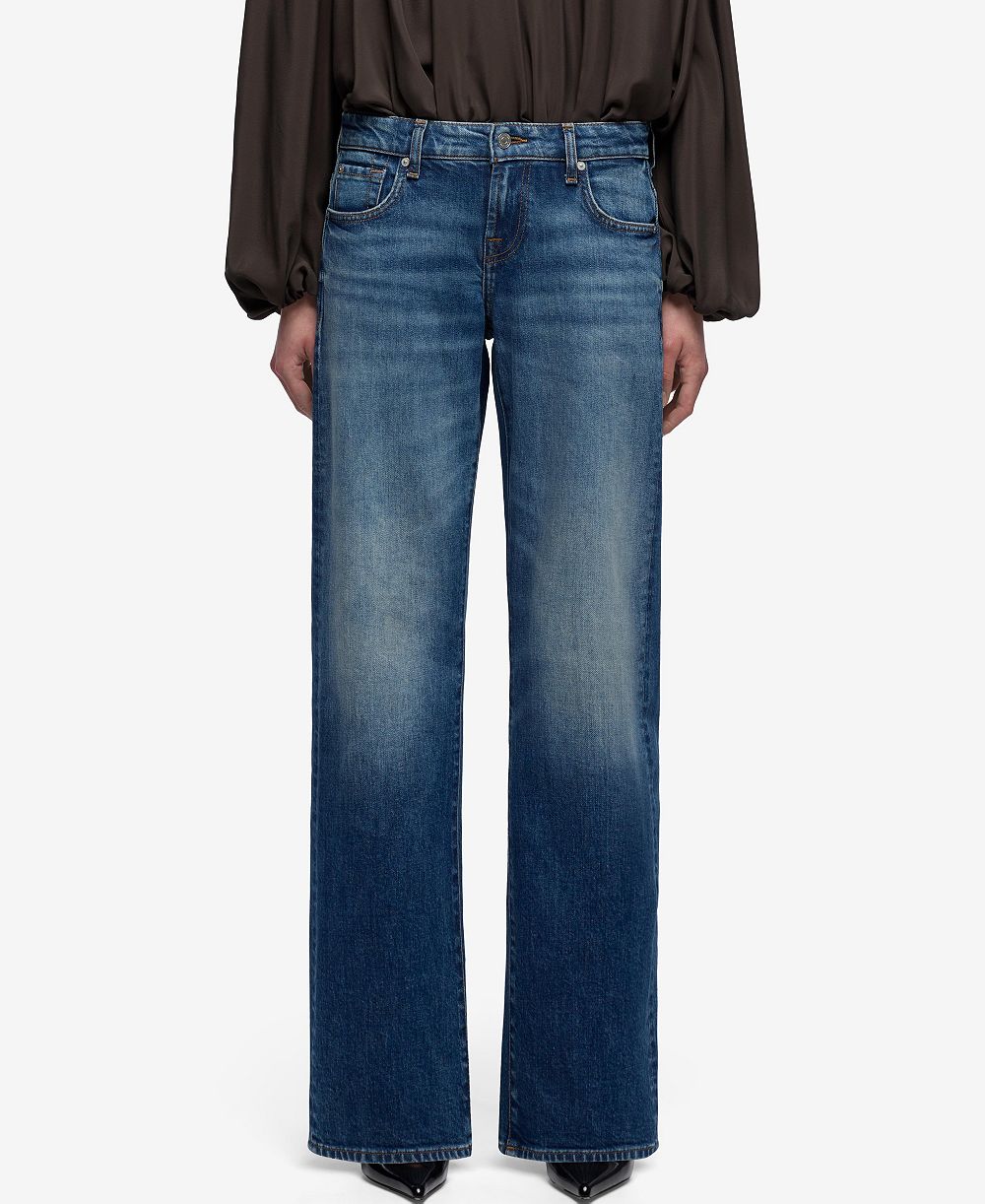 7 For All Mankind женские джинсы с низкой посадкой и прямыми штанинами