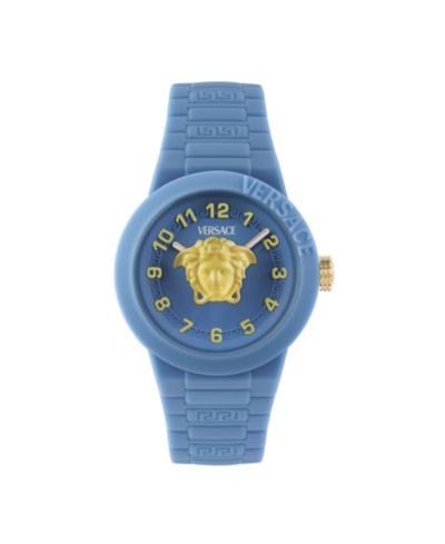 Versace Kid's V-Pop Blue Silicone Strap Watch 34mm