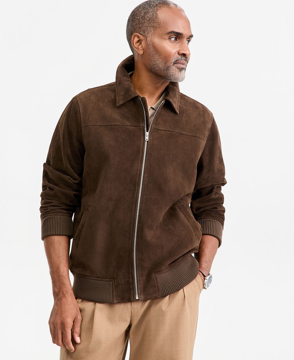 Мужская куртка Club Room Zip Front Suede