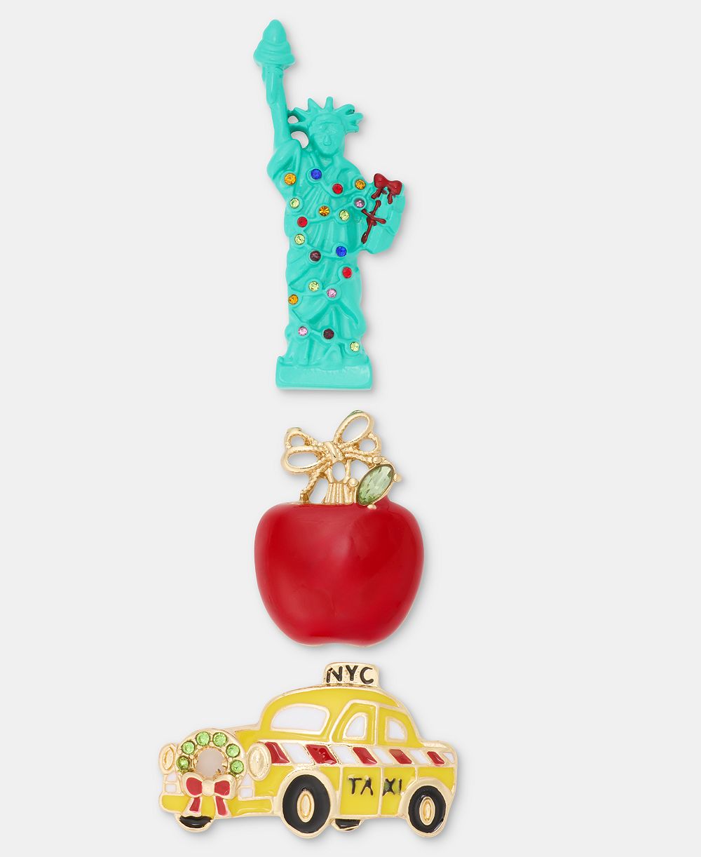Holiday Lane NYC Holiday Pins, набор из трех штук