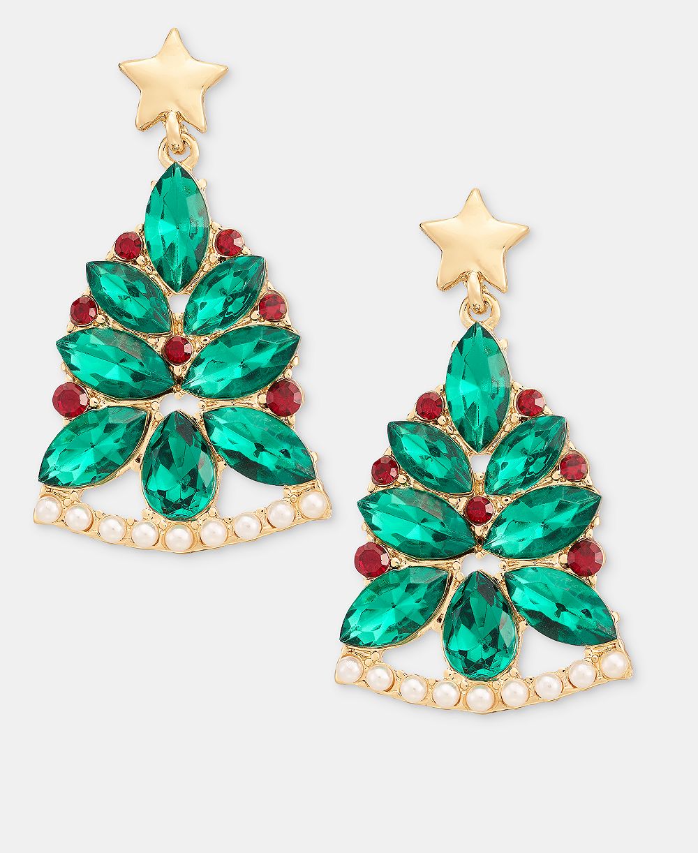 Holiday Lane серьги Christmas Tree Post Drop
