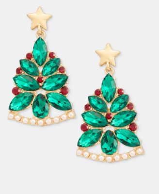 Holiday Lane серьги Christmas Tree Post Drop