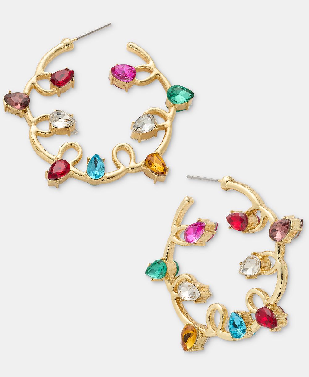 Серьги-кольца Holiday Lane Christmas String Lights Hoop
