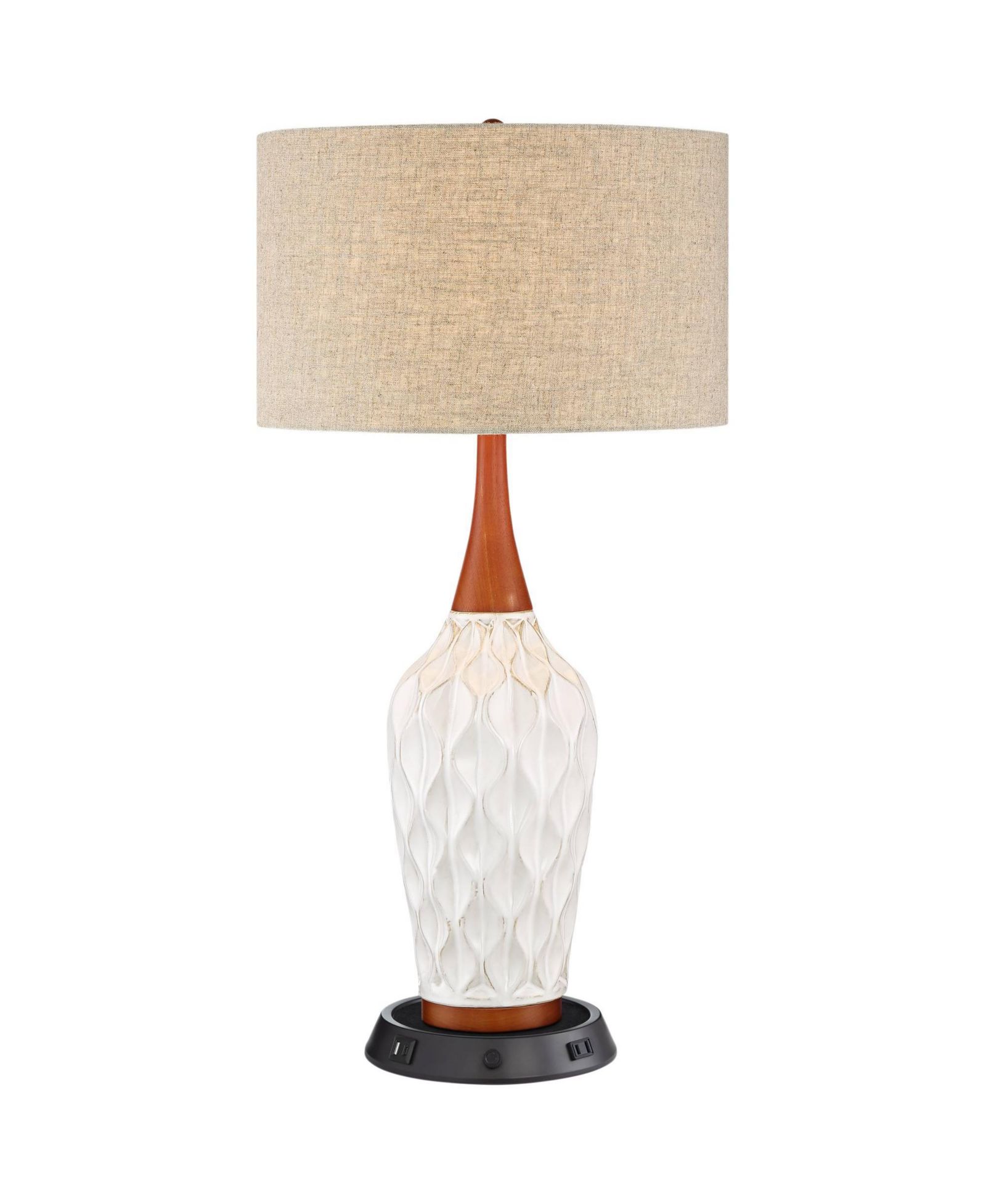 360 Lighting Настольная лампа Rocco Mid Century с USB и розеткой