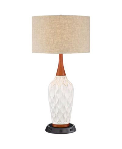 360 Lighting Настольная лампа Rocco Mid Century с USB и розеткой