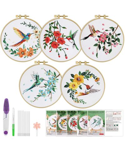 Набор для вышивания GNUADZ Hummingbird Flower