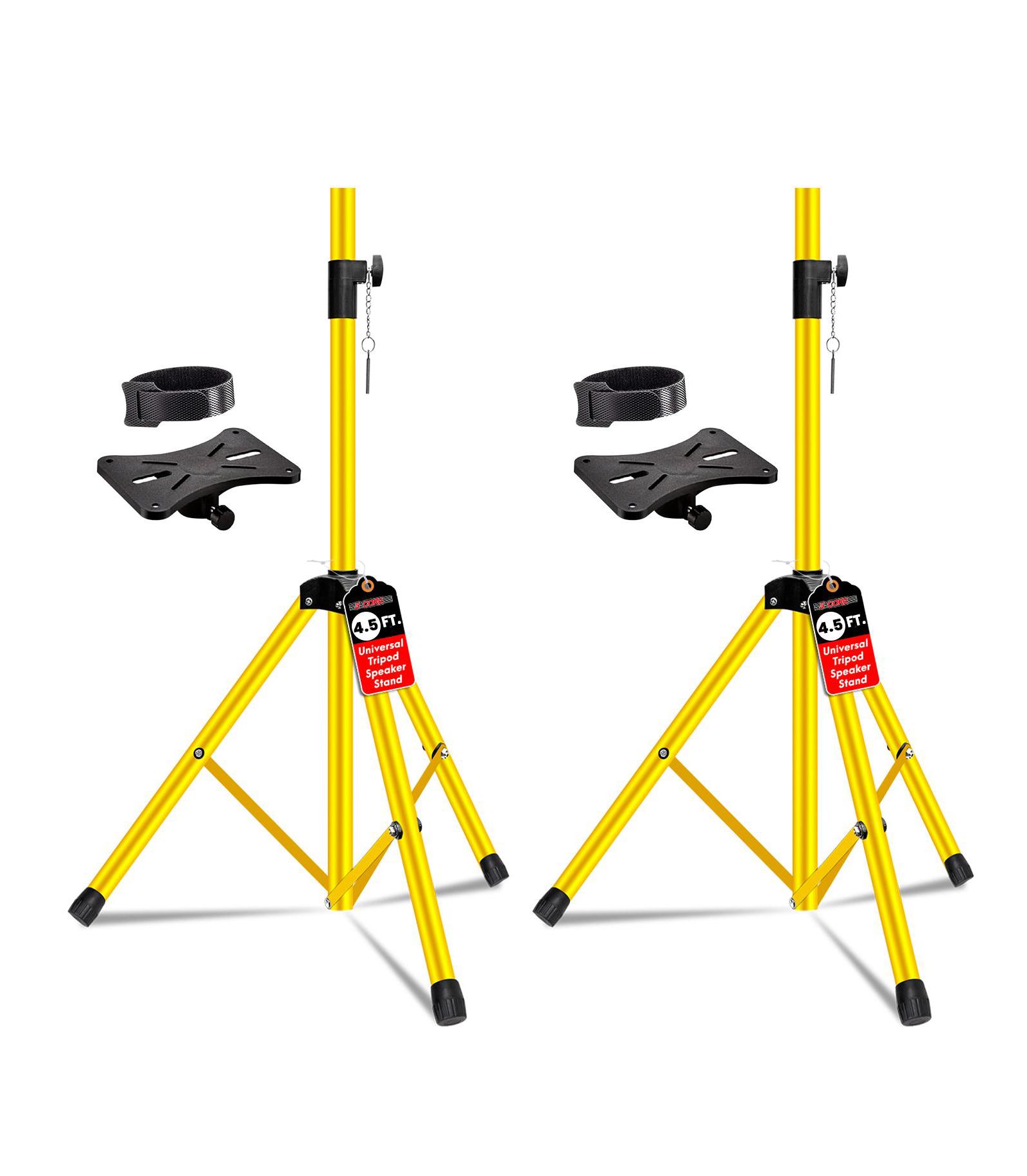 5 Core Adjustable Tripod Speaker Stands, 35mm Mount