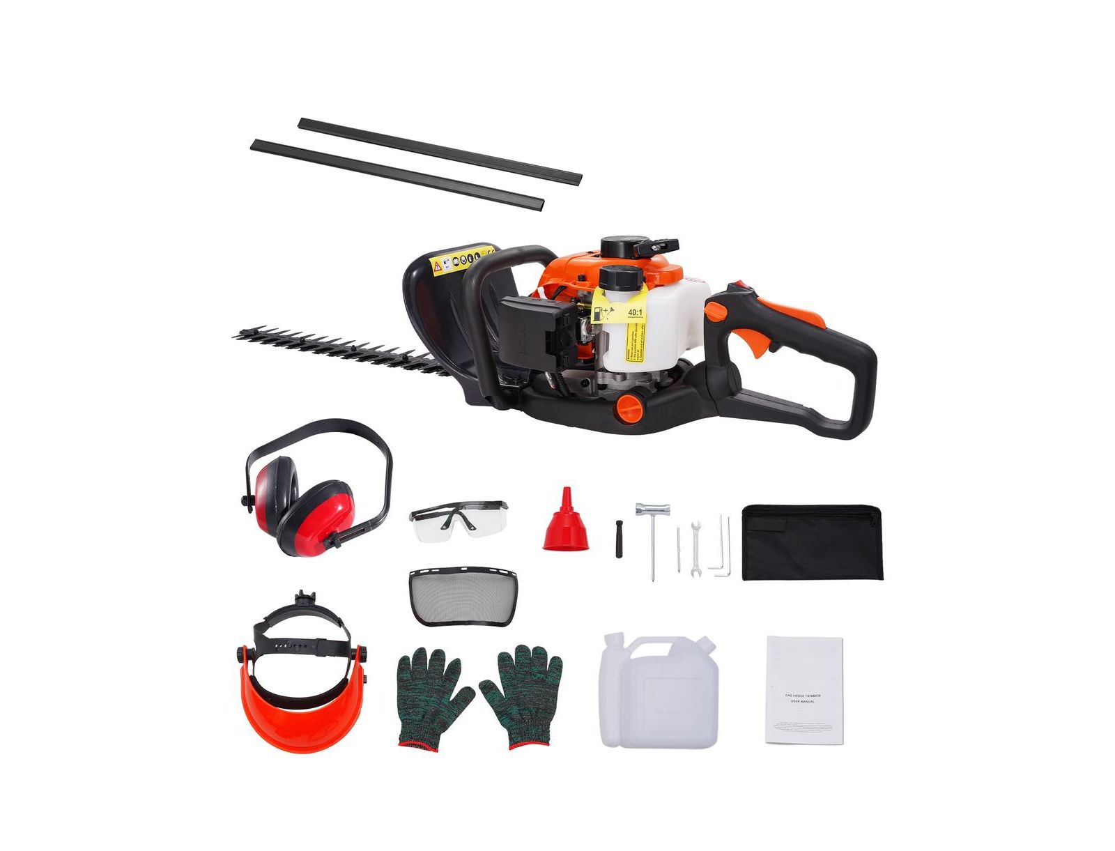SUGIFT 23.2 in 26CC Gas Hedge Trimmer with 180 Degree Adjustable Head