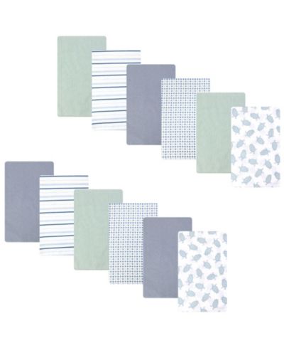 Набор пеленок Hudson Baby Infant Cotton Poly Flannel, 12 штук