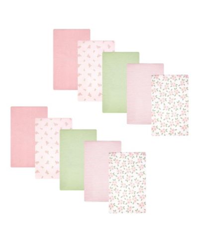 Hudson Baby Детские пеленки из хлопка и полиэстера 10 шт., Sweet Little Floral, One Size