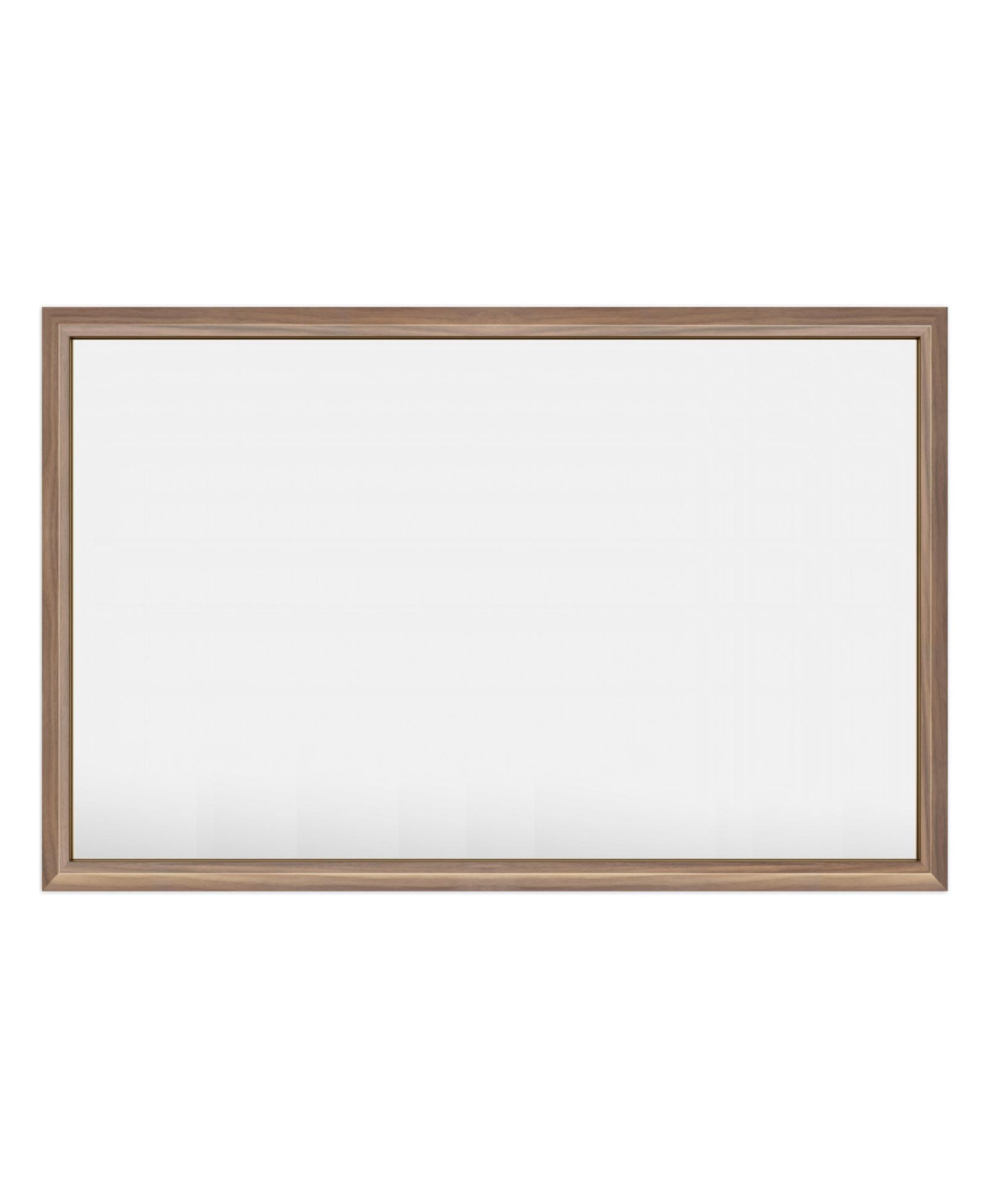 Настенное зеркало Apmir 55" x 36" в толстой металлической раме для спальни, прямоугольное настенное зеркало
