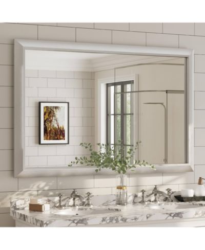 Apmir 55" x 36" Inch Thick Metal Framed Wall Mirrors for Bedroom, Rectangle Wall-Mounted Mirrors