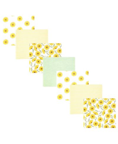 Набор пеленок Hudson Baby Girl Cotton Poly Flannel, Yellow Daisy, One Size