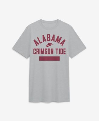 Мужская футболка Nike Heather Gray Alabama Crimson Tide Arch Wordmark Legacy из трикотажной смеси