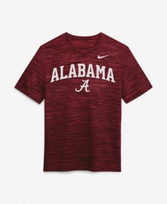 Nike Men's Crimson Alabama Crimson Tide Primetime Arch Logo Velocity Dri-FIT T-Shirt