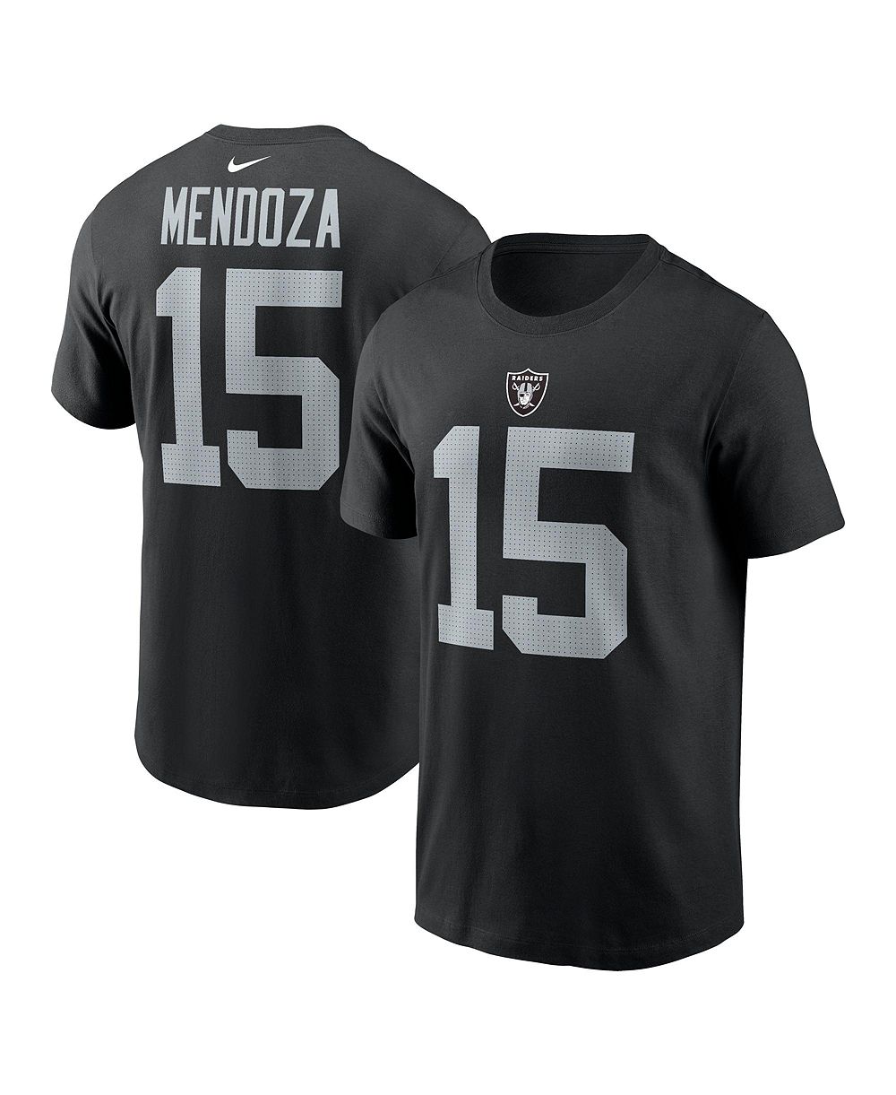 Мужская футболка Nike Fernando Mendoza Black Las Vegas Raiders Name & Number