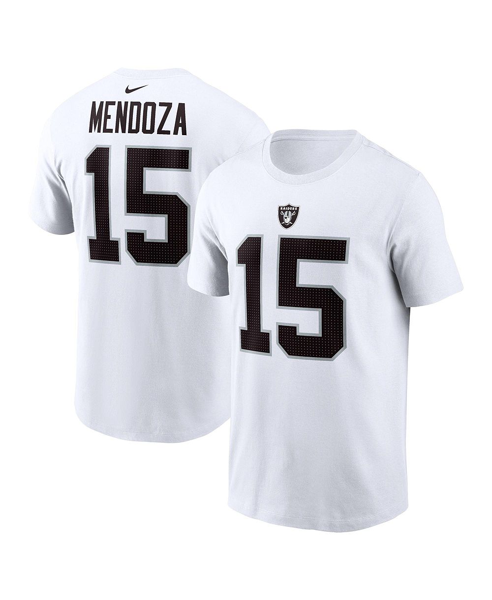 Мужская футболка Nike Fernando Mendoza White Las Vegas Raiders Name & Number