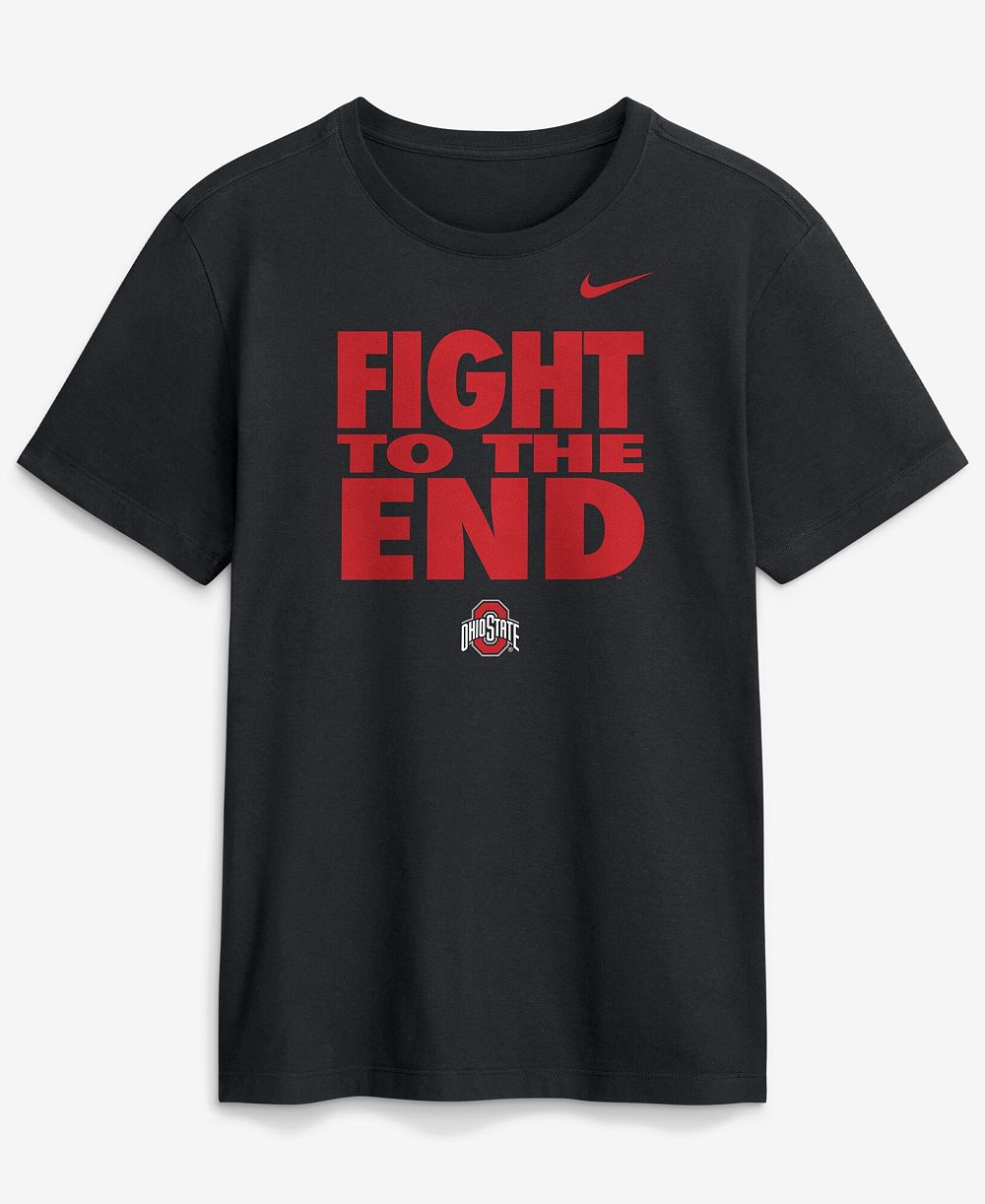 Nike Men's Black Ohio State Buckeyes 2026 Sideline Dri-FIT Slogan T-Shirt