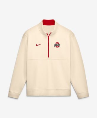 Nike Мужской свитшот-пуловер на молнии Cream Ohio State Buckeyes Primetime Club Fleece