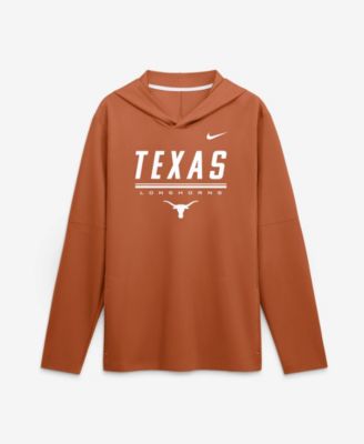 Мужская футболка Nike Texas Orange Texas Longhorns 2026 Sideline Lightweight Long Sleeve Hooded Dri-FIT