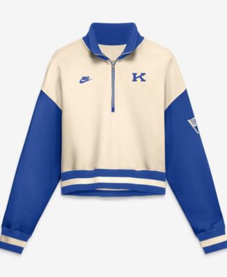 Nike Women's Kentucky Wildcats Legacy Oversized Quarter-Zip Pullover Sweatshirt