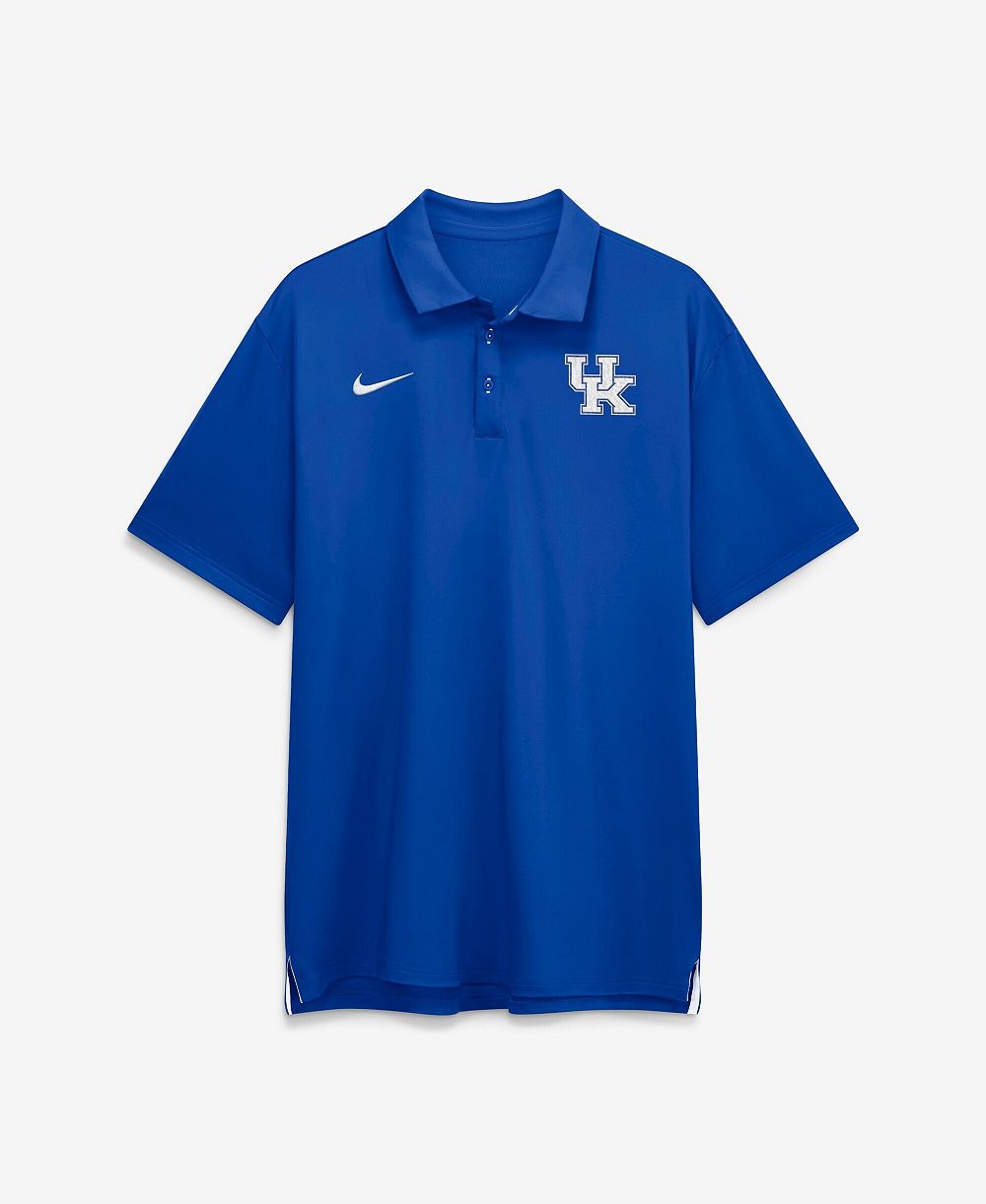 Nike Men's Royal Kentucky Wildcats 2026 Sideline Tour Dri-FIT Polo Shirt