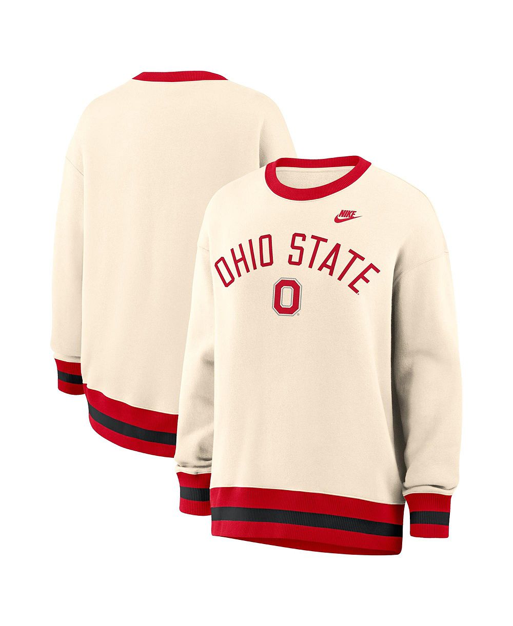 Nike Женская оверсайз толстовка с графическим приндиом Ohio State Buckeyes Legacy