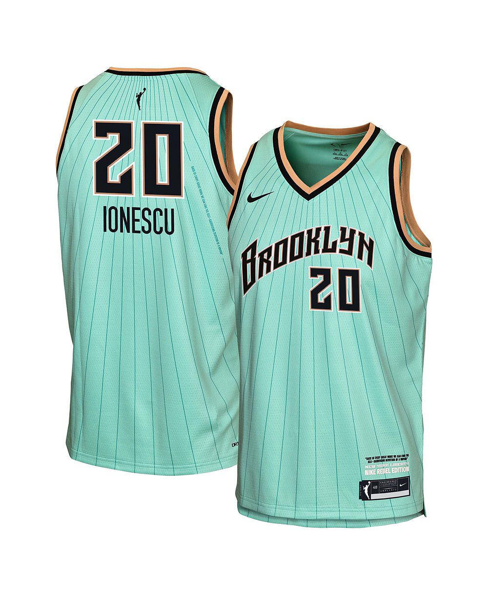 Детская джерси Nike Sabrina Ionescu Mint New York Liberty Victory Rebel Edition