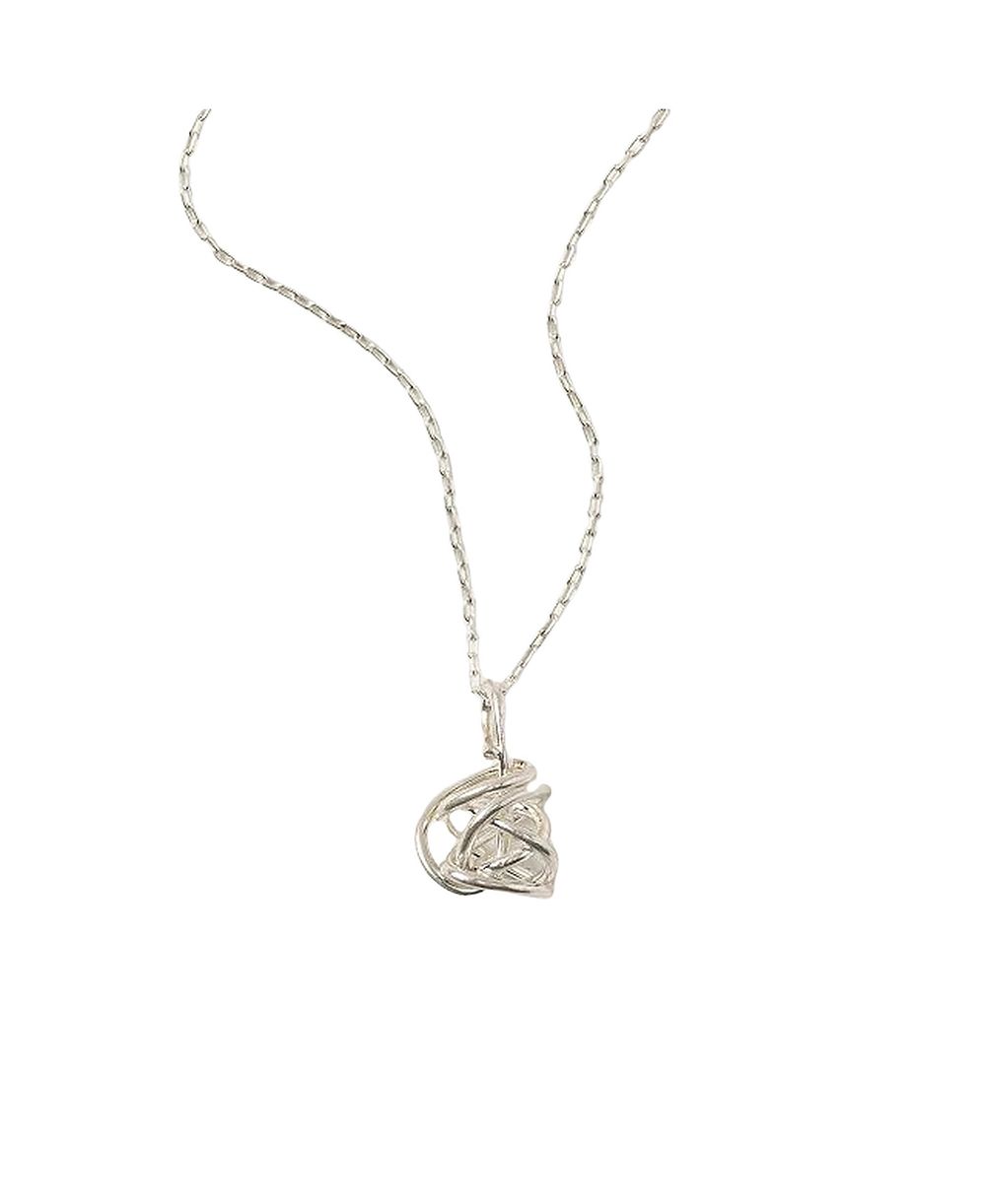 Uncommon Goods серебряное ожерелье Winding Road из стерлингового серебра